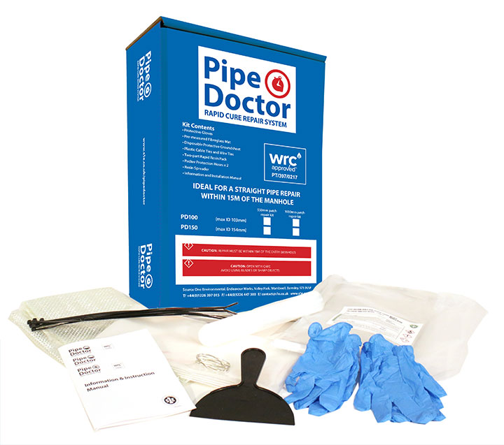 Pipe-Doctor-Rapid-Kit Pipe Doctor Rapid kit showing all contents
