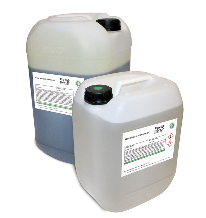 Pipe-Doctor-Resin Pipe Doctor bulk resin in tubs