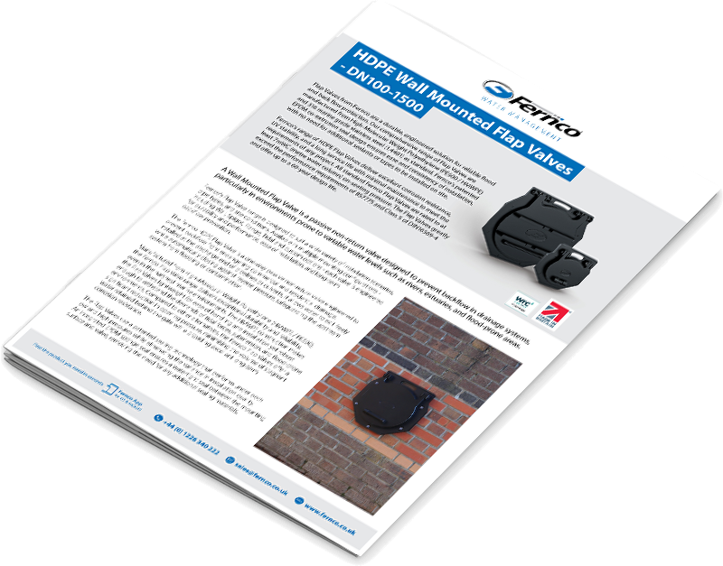Flap Valve Datasheet Mockup